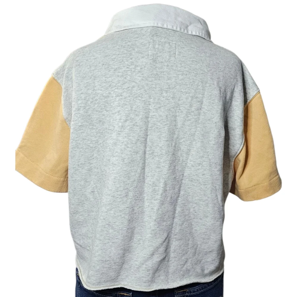 Abercrombie & Fitch Cream and Tan Polo Top - Picture 2 of 3